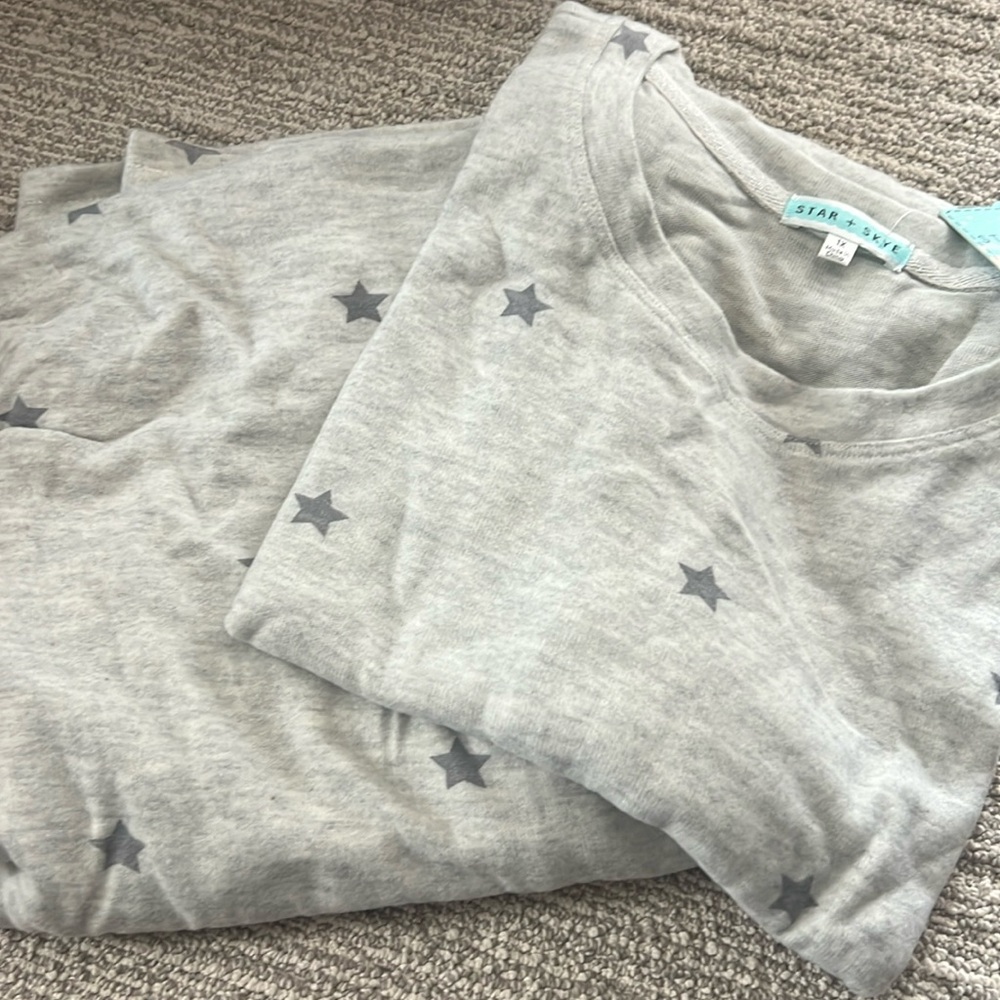 Star + Skye Pajama Set in Heather Grey Star 🆕